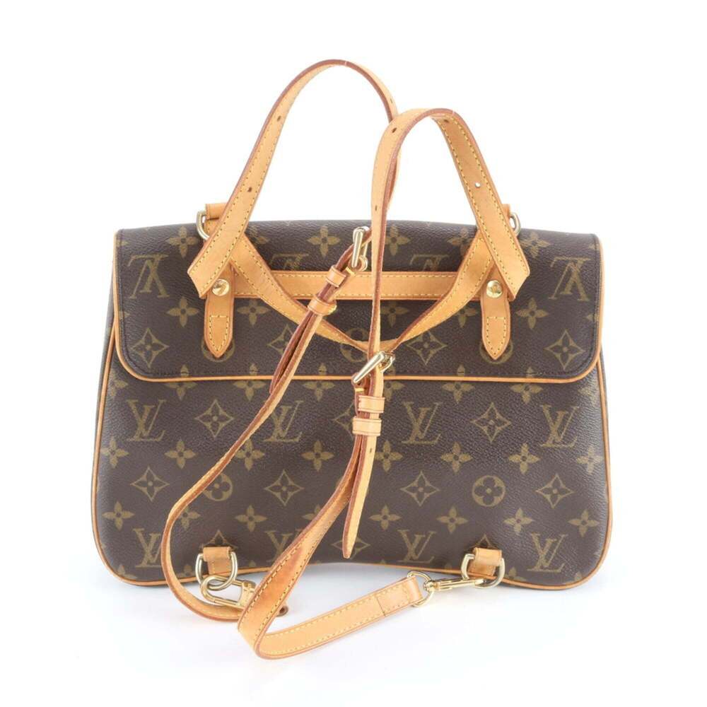 LOUIS VUITTON Brown Monogram Leather Backpack - Picture 3 of 10